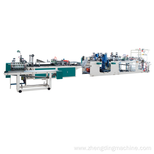 Automatic with button PP document bag making machine